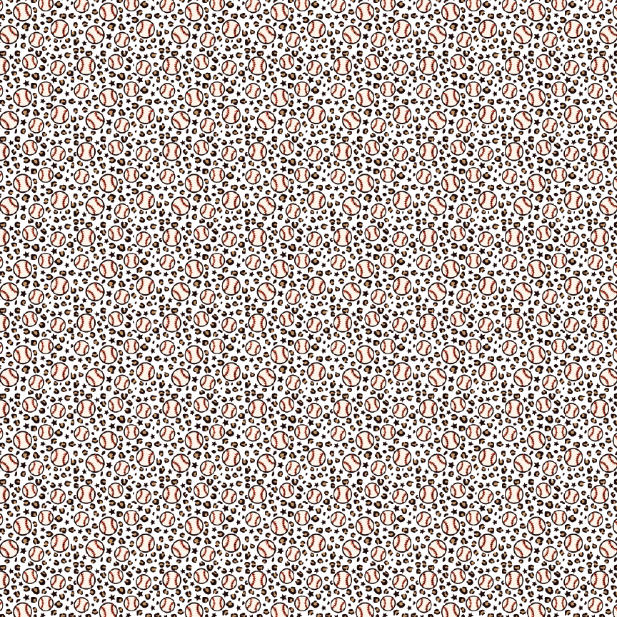 Itty Bitty Baseball Leopard Pattern Acrylic Sheets - CMB Pattern Acrylic